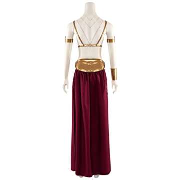 Princess Leia Slave Cosplay Costume Lingerie Uniform Set for Women Halloween Outfits