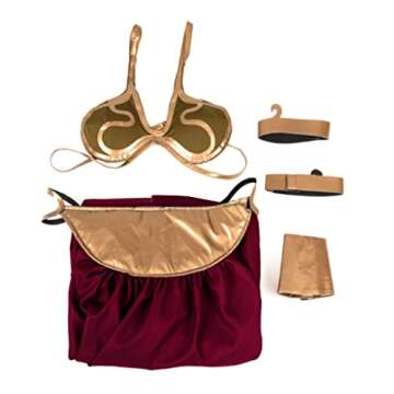Princess Leia Slave Cosplay Costume Lingerie Uniform Set for Women Halloween Outfits