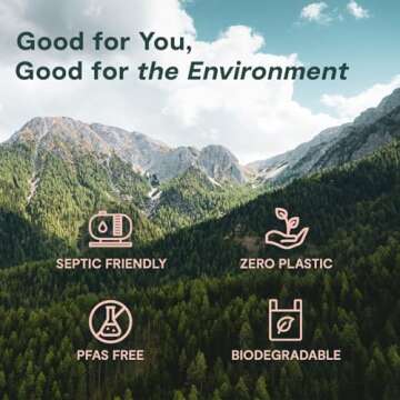 ecoHiny Soft Bamboo Toilet Paper | 24 Mega Rolls | Eco-friendly