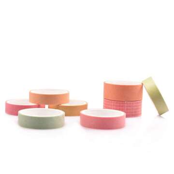 DAPUTOU 8 Rolls Washi Tape Set for Creative Crafts