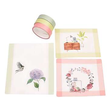DAPUTOU 8 Rolls Washi Tape Set for Creative Crafts