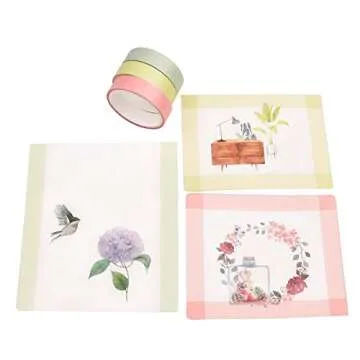 DAPUTOU 8 Rolls Washi Tape Set for Creative Crafts