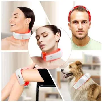 Red Light Therapy for Neck Pain Relief, Portable Light Therapy Product Neck Pain Relief Device Red L...