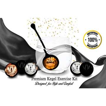 Zen Q Ben Wa Balls for Women Six Premium Kegel Balls for Tightening Doctor Recommended Kegel Exercis...