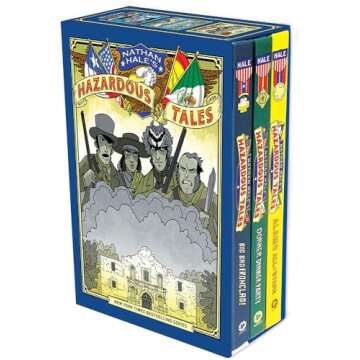 Nathan Hale's Hazardous Tales 3-Book Graphic Novel Set - Engaging History for Kids