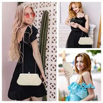 Elegant Pinprin Pearl Clutch Bag for Formal Events