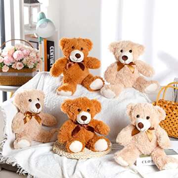 Zhanmai 12 Pcs Stuffed Animal Bears for Baby Showers