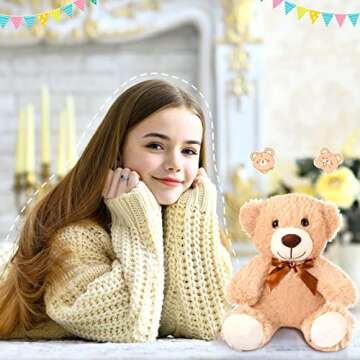 Zhanmai 12 Pcs Stuffed Animal Bears for Baby Showers