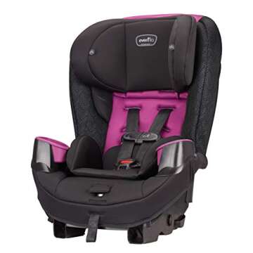 Evenflo Stratos 65 Convertible Car Seat, Pink Sunset