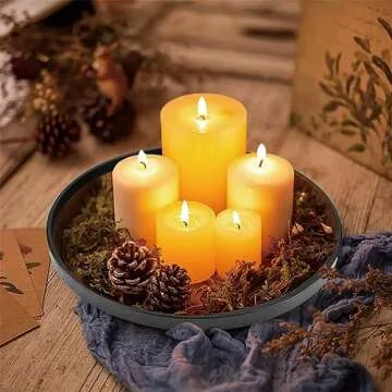 Large Round Wooden Serving Tray - Stylish Black Design