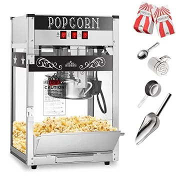 Olde Midway 8-Ounce Commercial Popcorn Machine Maker