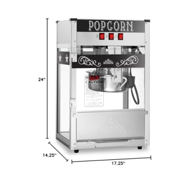 Olde Midway 8-Ounce Commercial Popcorn Machine Maker