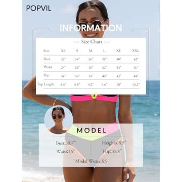 Trendy Neon Color Block High Waisted Bikini Sets