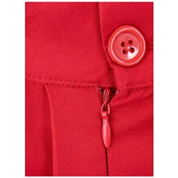 C-ZOFEK Red Pleated Mini Skirt for Women Halloween Christmas