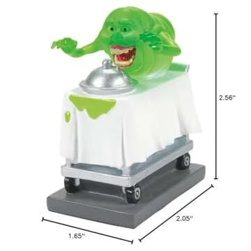 Department 56 Ghostbusters Village Accessories Slimer on Meal Cart Lit Figurine, Standard, Multicolor