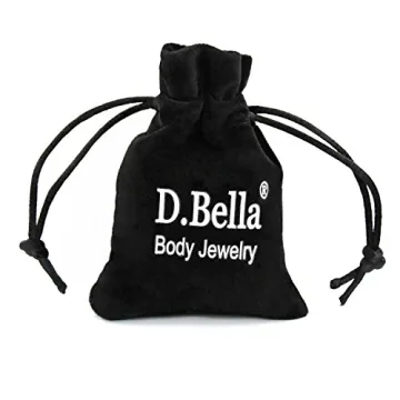 D.Bella Short Bar Belly Rings - Stylish & Hypoallergenic Jewelry