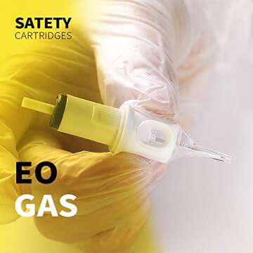 HAWINK 3RL Tattoo Needles Cartridge Bugpin 3 Round Liner X-Taper 50PCS with Membrane Professional Disposable EN05S-50-1003RL