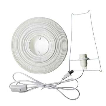 Archi Table Lamp, Standing Lamps with Rice Paper Shade for Bedroom, Livingroom (Ball)
