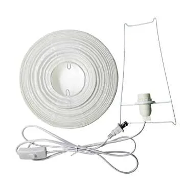 Archi Table Lamp, Standing Lamps with Rice Paper Shade for Bedroom, Livingroom (Ball)