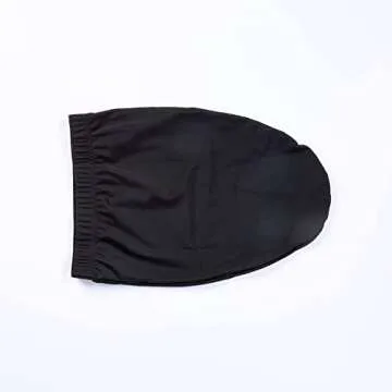 Red by Kiss Unisex Silky Spandex Loc Cap, Dreadlocks & Braids Cap, Shower Cap, Sleep Cap, Black (X-Long)