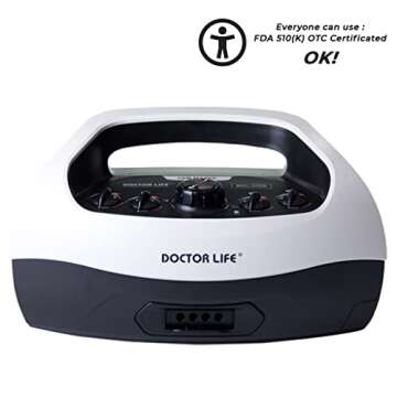 Doctor Life Sequential Air Compression Leg Massager for Sports Recovery and Circulation