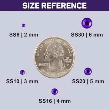 7500Pcs Dark Purple Flatback Rhinestones & B7000 Glue