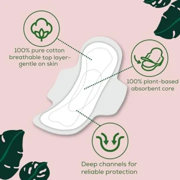 Organic Cotton Overnight Pads for Women - Ultra Thin & Comfort