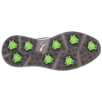 Puma Golf Men's Ignite Articulate Disc Golf Shoe, Quiet Shade/Puma Team Gold/Puma Black, 11.5