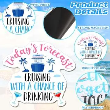 Geiserailie Fun Cruise Ship Door Magnets - Set of 5