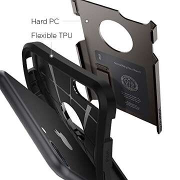 Spigen Tough Armor [2nd Generation] Designed for iPhone 8 Plus Case (2017) / Designed for iPhone 7 Plus Case (2016) - Gunmetal