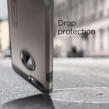 Spigen Tough Armor [2nd Generation] Designed for iPhone 8 Plus Case (2017) / Designed for iPhone 7 Plus Case (2016) - Gunmetal
