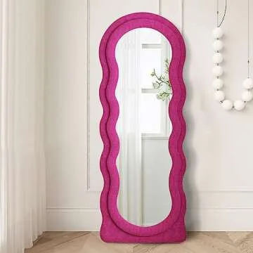 JAWGLOW Wavy Full Length Mirror for Stylish Home Decor