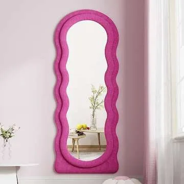 JAWGLOW Wavy Full Length Mirror for Stylish Home Decor
