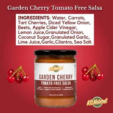 Tomato Free Garden Cherry Salsa - Healthy Salsa Alternative