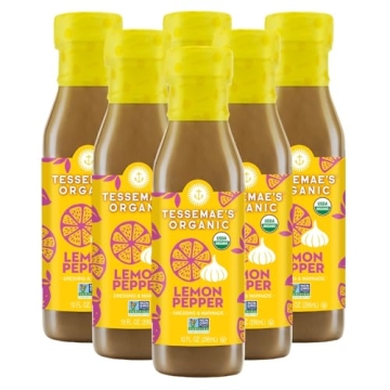 Tessemae's Organic Lemon Pepper Dressing - Flavorful & Healthy