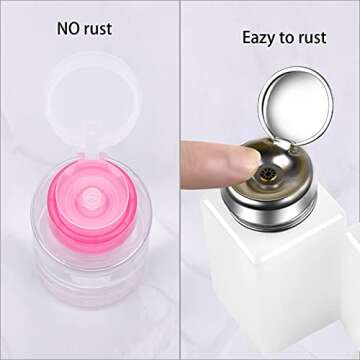Versatile Nail Polish Remover Pump Dispensers - Hot Pink Cap