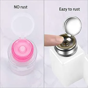 Versatile Nail Polish Remover Pump Dispensers - Hot Pink Cap