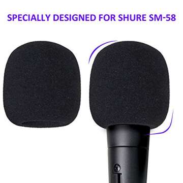 Professional Windscreen Pop Filter for SM58 Microphone