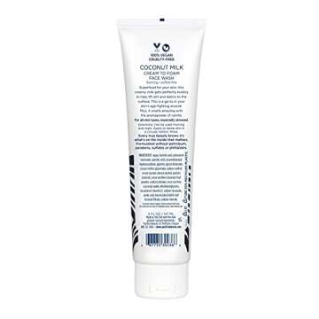 Pacifica Beauty, Coconut Cream To Foam Daily Face Wash & Cleanser, Coconut Water + Vitamin E, Cleans...