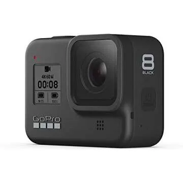 GoPro Hero8 Black Action Camera with Accessory Bundle - Sandisk 32gb U3 Video Memory Card, Hero 8 Spare Battery and Ritz Gear Card Reader