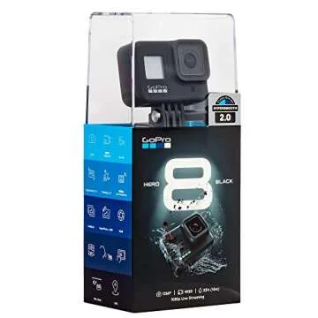 GoPro Hero8 Black Action Camera with Accessory Bundle - Sandisk 32gb U3 Video Memory Card, Hero 8 Spare Battery and Ritz Gear Card Reader