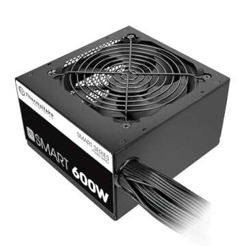 Thermaltake SMART 600W ATX 12V V2.3/EPS 12V 80 Plus Certified Active PFC Power Supply PS-SPD-0600NPCWUS-W