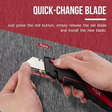 KATA Heavy Duty Utility Knife with Quick Change Blades