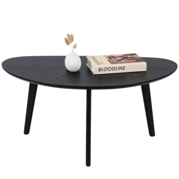 Stylish FIRMINANA Mango Oval Coffee Table for Small Spaces