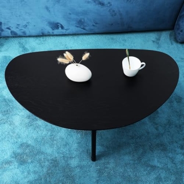 Stylish FIRMINANA Mango Oval Coffee Table for Small Spaces