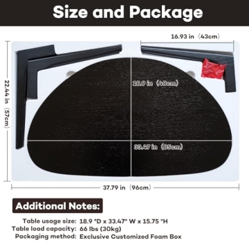 Stylish FIRMINANA Mango Oval Coffee Table for Small Spaces