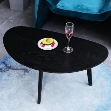 Stylish FIRMINANA Mango Oval Coffee Table for Small Spaces