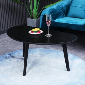 Stylish FIRMINANA Mango Oval Coffee Table for Small Spaces
