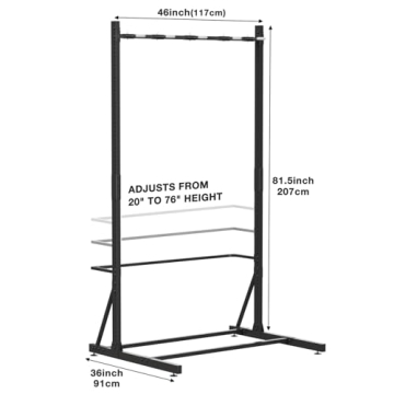 Caprihom Bike Rack Holds 5 Bikes - Easy Assembly & Durable Storage