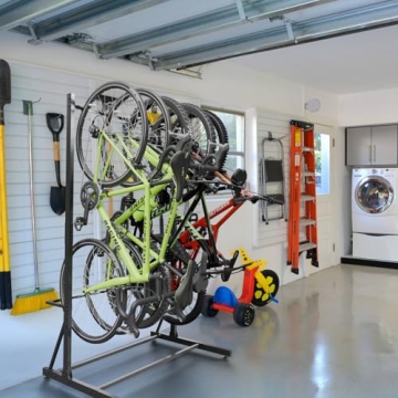 Caprihom Bike Rack Holds 5 Bikes - Easy Assembly & Durable Storage